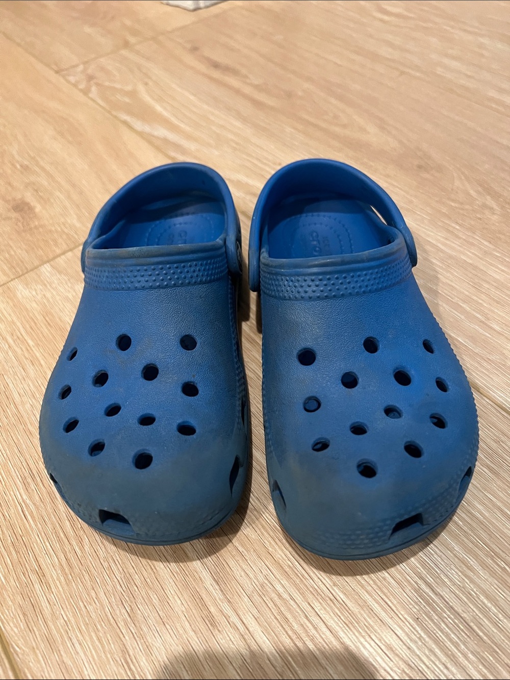 Crocs kids c13, blue, slip on
